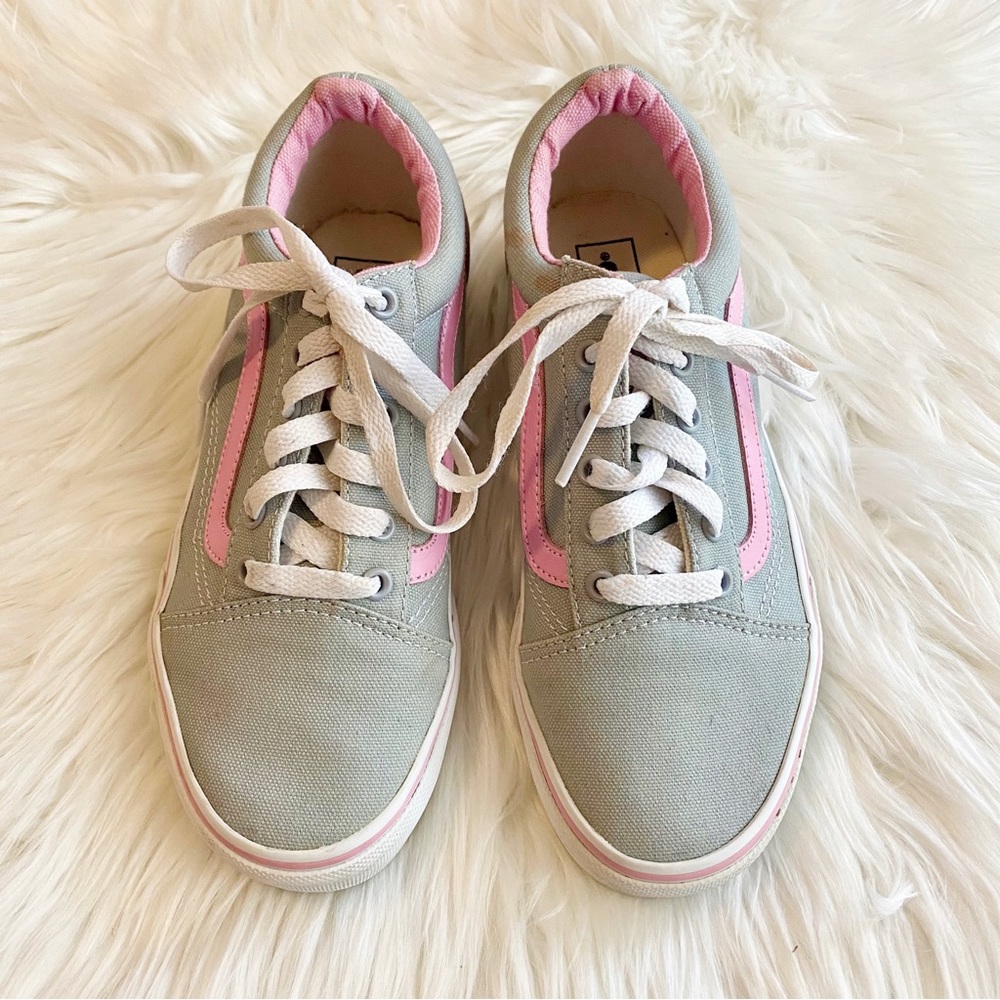 Kids old Skool vans pink/grey